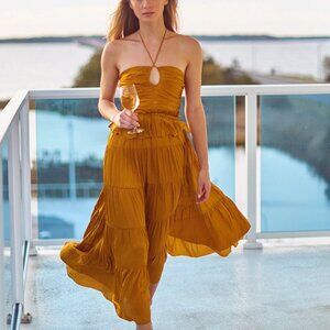 Ulla Johnson Mustard Midi Dress